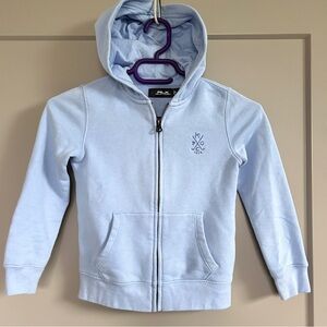 Ralph Lauren Kids Light Blue Full Zip Hoodie